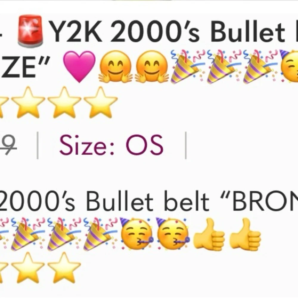 COPY - 🚨 LAST ONE!! Bold Black and Bronze Bullet belt with Striking Design - Picture 9 of 9